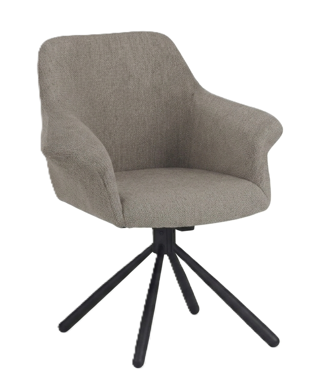 Ēdamistabas krēsls Pari/Odessa 620-Swivel Conic KD, tumši pelēks