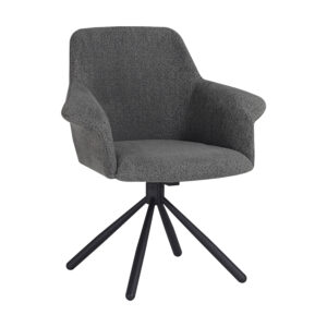 Ēdamistabas krēsls Pari/Odessa 620-Swivel Conic KD, tumši pelēks