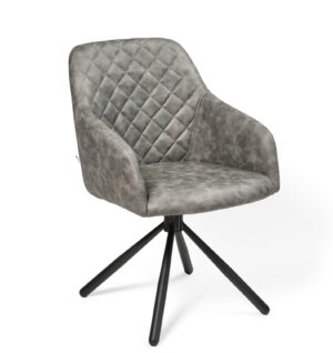 Ēdamistabas krēsls Rarra/Uras 12-Swivel Conic KD, Pelēks