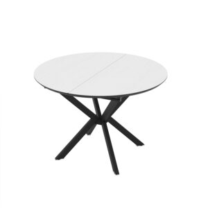 Izvelkams ēdamgalds Dobok 110 / Senkron White, Balts