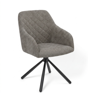 Ēdamistabas krēsls Rarra/Uras 12-Swivel Conic KD, Pelēks (Copy)