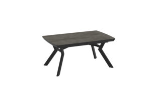 Izkļaujamais ēdamgalds Robat 160 / Irony Melamine, Pelēks (marmora raksts)