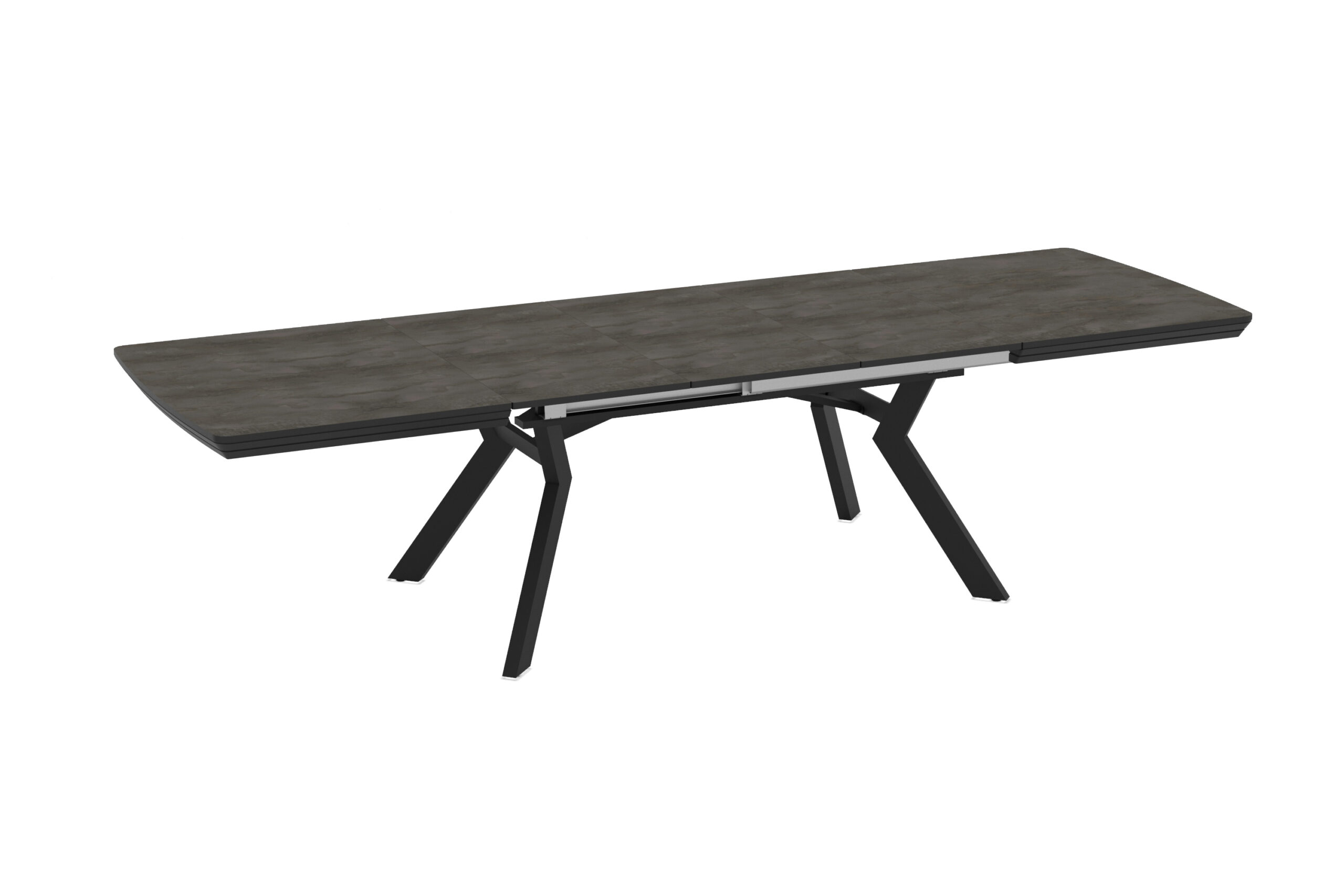 Izkļaujamais ēdamgalds Robat 160 / Irony Melamine, Pelēks (marmora raksts) - Attēls 6