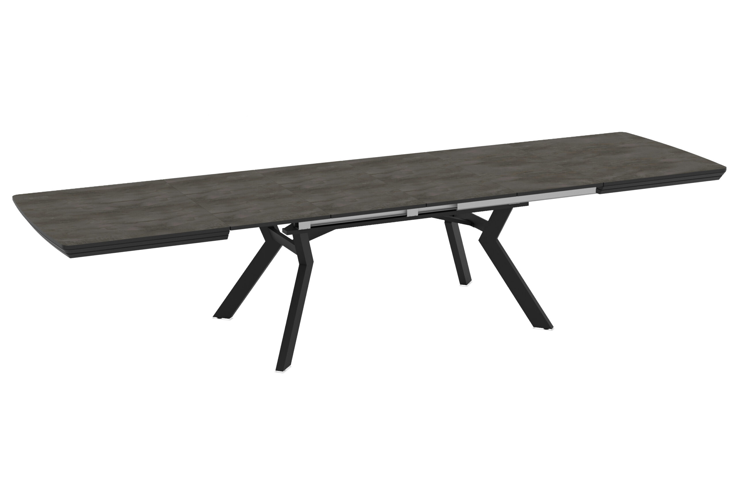 Izkļaujamais ēdamgalds Robat 160 / Irony Melamine, Pelēks (marmora raksts) - Attēls 7